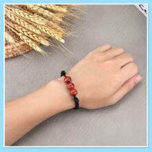 6 Pcs Sports Party Favors Charm Bracelets,Soccer Basketball Football Baseball Volleyball Bead Ball Bracelets Adjustable Inspirational Wristbands Sport Theme Birthday Party Favor Gifts For Teen Adults,Christmas - Basketball - View 2