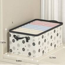 1PC  Clothing Storage Box, Living Room Bedroom Wardrobe Storage Box, Folding Storage Box - Multicolor - View 15