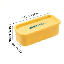 1pc/2PCS Portable Swab Box, Travel Dental Floss Holder Case, Sundries Organizer Box, Dust-Proof Wire Earphone Cable Storage Box, Portable Wire And Cable Organizer, Chargers Travel Headphones Cable Coin Jewelry Storage Boxes