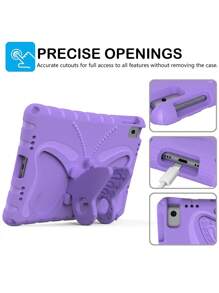 Apple Butterfly Stand EVA Material Shock Proof & Anti-Drop Protective Case For Kids Tablet, Suitable For Multiple Brands