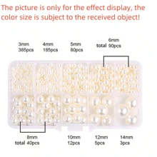 1pc New Multi-Specification ABS Pearl Storage Box With 10 Grids And Various Sizes Creative Pearl Accessories Set For DIY Jewelry Making (Note: The Picture Color May Have Some Color Difference/Please Refer To The Actual Product) - Multicolor - View 5