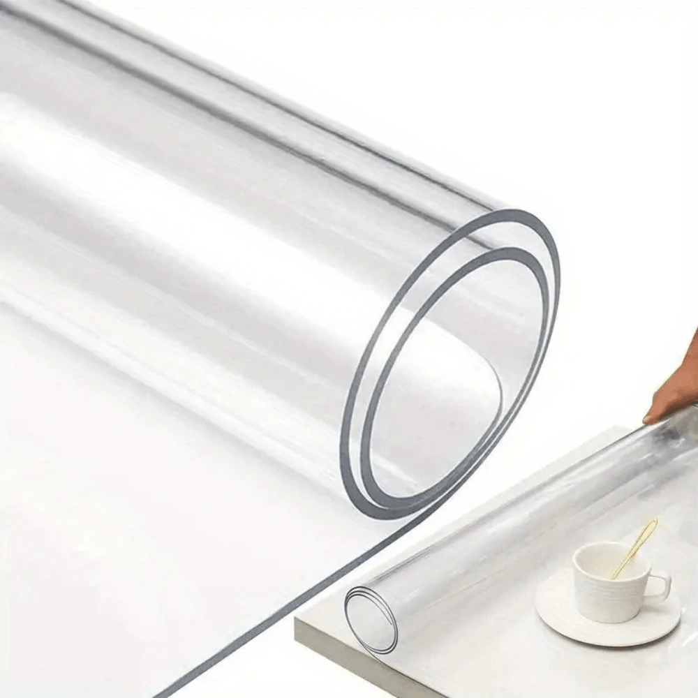 1 pieza de mantel de mesa de PVC - 0,9 mm de grosor, individual de plástico resistente al agua y al aceite, que proporciona protección a la mesa y facilita su mantenimiento. - multicolor - Ver 1
