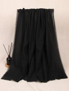 女士围巾 女士轻盈柔软时尚纯色围巾 披肩