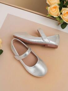 1pair Cute Gold Anti-Slip Flat Outdoor Princess Shoes For Spring Summer
