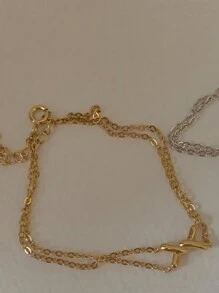 BALMORA 1 Stück Einfaches Und Modisches 925 Sterling Silber Knoten Twisted Wire Übergabearmband Als Geschenk Für Die Freundin
