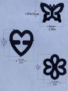 Set de 12 cierres invisibles para sujetador con formas de mariposa, corazón y flor de ciruelo, solución perfecta para correas de sujetador que se resbalan, cuidado del Body para viajes, deportes, al aire libre, cinturones de enfriamiento para el verano, playa y viajes
