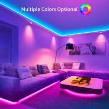1 Rolle 1 Meter/3,3 Fuß-15 Meter/49,2 Fuß batteriebetriebener LED-Streifen (ohne Batterien), RGB-Farbwechsel, flexibler batteriebetriebener LED-Streifen, mit IR-24-Tasten-Fernbedienung, für Schlafzimmer, Tisch, Zuhause, Raum, TV, Camping und DIY-Dekoration