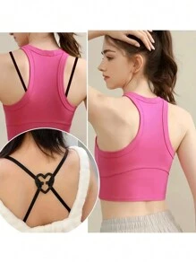 Set de 12 cierres invisibles para sujetador con formas de mariposa, corazón y flor de ciruelo, solución perfecta para correas de sujetador que se resbalan, cuidado del Body para viajes, deportes, al aire libre, cinturones de enfriamiento para el verano, playa y viajes