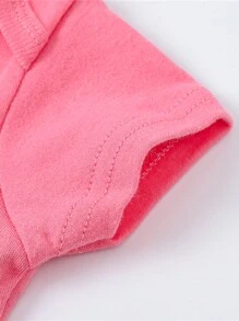 Body de manga curta com estampa de raposa para bebês meninas, ideal para o verão. - Multicolorido - Ver 5