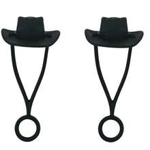 10mm牛仔帽矽膠吸管套，適用於30/40盎司杯，可愛有趣的馬克杯吸管封口配件，男女適用禮物 - 粉色 - 查看 15