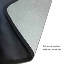 Simple Car Seat Protector For Baby Carseat, PU Anti-Slip 2 Layers Non Slip Undermat For Child Car Seat Portable Easy Installation