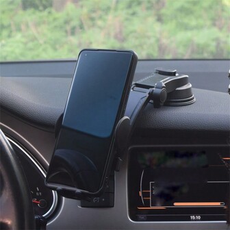 New Large Mirror Suction Cup Car Navigation Bracket, Fits Car Dashboard And Console, Phone Holder