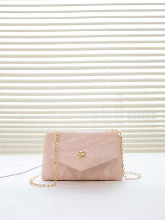 Mini Fashionable Flap Chain Crossbody Bag, Women's Shoulder Messenger Bag For Phone, Gift, Vacation, Shopping