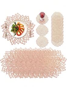 Decorative Placemats And Coasters Set, Including Non-Slip And Heat-Resistant Placemats And Coasters, Suitable For Table And Kitchen Decoration - Multicolor - View 29