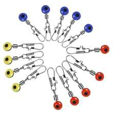 50pcs Fishing Space Bean Connector Type B Swivel Ring Fishing Rod Belly Float Seat Connector Accessories