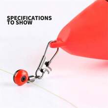 50pcs Fishing Space Bean Connector Type B Swivel Ring Fishing Rod Belly Float Seat Connector Accessories