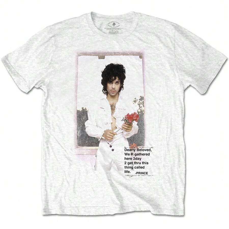 Prince | Official Band T-Shirt | Beautiful Photo - 48-Hour Fast Shipping!  - White - View 1