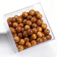 Cuentas de madera de 8mm de color café, cuentas sueltas adecuadas para hacer joyas DIY como pulseras, collares, aretes, cadenas de teléfonos móviles, rosarios, etc. -9 estilos para elegir