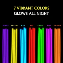 50pcs/Lot Mixed Color 8-Inch (Approximately 20cm) Glow Stick Set In Round Container, Ideal For Night Light Decorations At Camping, Party, Wedding And Birthday - Multicolor - View 1