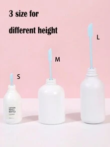 3 piezas Espátula de maquillaje de silicona, rasqueta de herramienta para botellas de base