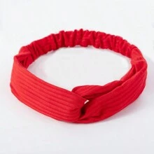 1 Piece Summer Headbands For Women Short Hair Boho Twist Knot Head Band Elastic Hair Bands For Women's Hair Cute Wrap Headbands Fashion Hair Accessories, Solid Color - Multicolor - View 14