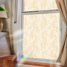1 Decal dán kính màu lá xanh sáng tạo, nhãn dán trang trí, hoàn hảo cho phòng tắm, phòng ngủ và trang trí cửa sổ - Nhiều màu - Xem 4