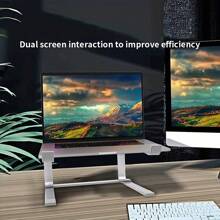 Dolwao Laptop Stand Desk Aluminum Alloy Laptop Holder Riser With Heat Dissipation Function, Portable Laptop Notebook Lifter Mount - Silver - View 2