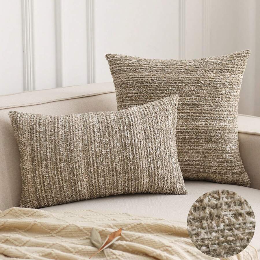 1 buc. Huse de pernă decorative, impermeabile, în aer liber, pernă pătrată de grădină, cochilie de pernă pentru cort, canapea, 18x18 inch