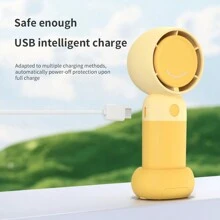 迷你便攜式手持風扇，經典風車設計，靜音桌面USB充電風扇，適用於夏季宿舍 - 彩色 - 查看 5