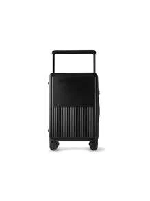 20 Inch Black Luggage Suitcase With USB Port, Large Capacity Carry-On Spinner Trolley Case With TSA Lock, Unisex Fashion Travel Bag Travel Suitcase Suitcases Suit Case Travel Luggage Carry On Homecoming Bag For School School Accessories School Stuff - Black - View 1