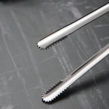 3入組韓式燒烤鉗，不銹鋼食品鉗，適用於餐廳和家庭使用 - 銀色 - 查看 1