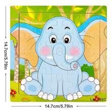 1pc 14.7cm/5.79in Wooden Jigsaw Puzzle Transportation Vehicle Marine Animal Style Puzzles Games Kids Educational Toy For Children - Wooden Puzzle - View 22