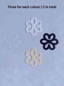Set de 12 cierres invisibles para sujetador con formas de mariposa, corazón y flor de ciruelo, solución perfecta para correas de sujetador que se resbalan, cuidado del Body para viajes, deportes, al aire libre, cinturones de enfriamiento para el verano, playa y viajes