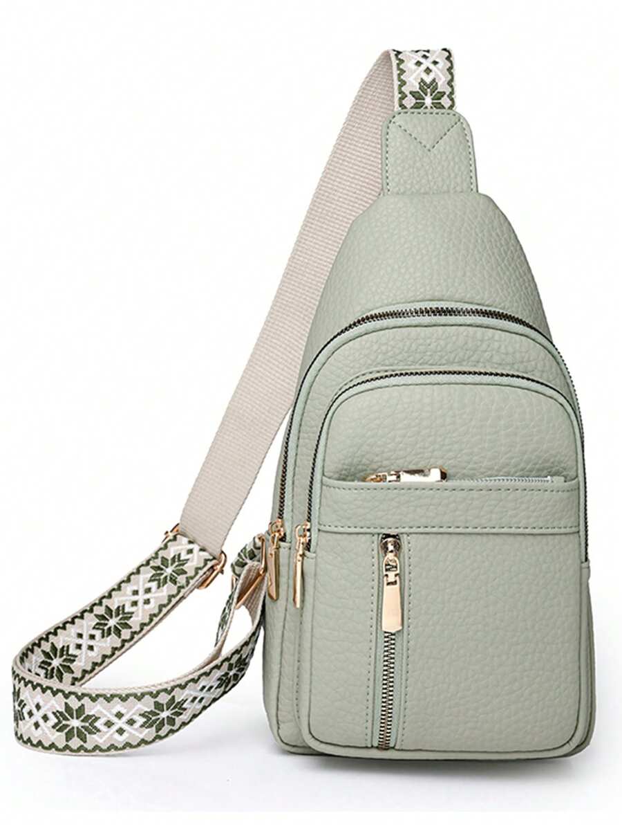 高品质真皮奢华手提包，女士设计师单肩斜挎包，2025新款 - 綠色 - 查看 1