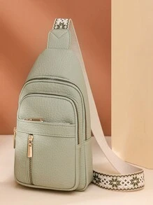 高品质真皮奢华手提包，女士设计师单肩斜挎包，2025新款 - 綠色 - 查看 5