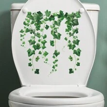 1 Peça Adesivo de vaso sanitário com flor desenhada - Multicolorido - Visão 8