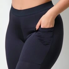 Women Thermal Underwear Sets - Navy Blue - View 4