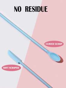 3 piezas Espátula de maquillaje de silicona, rasqueta de herramienta para botellas de base