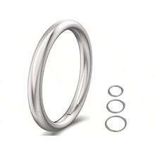 1pc 316l Stainless Steel Body Piercing Jewelry Round Shaped Nose Ring & Earring For Men And Women, Multicolor Available