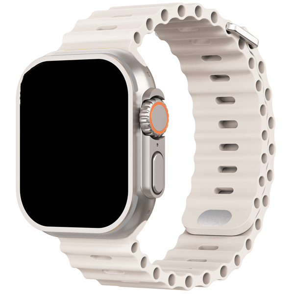 1pc Unisex Sport Ocean Style Band Compatible With 49mm 46mm 45mm 44mm 42mm 41mm 40mm 38mm Apple Watch Series 10/9/8/7/6/5/4/2/2/1