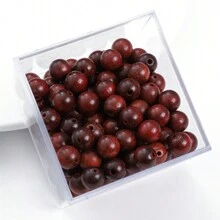 Cuentas de madera de 8mm de color café, cuentas sueltas adecuadas para hacer joyas DIY como pulseras, collares, aretes, cadenas de teléfonos móviles, rosarios, etc. -9 estilos para elegir