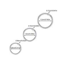 1pc 316l Stainless Steel Body Piercing Jewelry Round Shaped Nose Ring & Earring For Men And Women, Multicolor Available