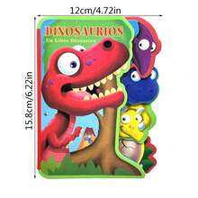 1 Stück spanischsprachiges Kinderlern- und Kognitionsstorybook, 12cm*15,8cm, deformiertes EVA-Buch, Förderung der kognitiven Fähigkeiten von Kindern, Weihnachts-, Erntedank-, Neujahrsgeschenke