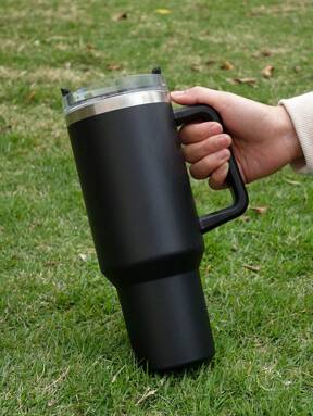 1set Stainless Steel Insulated Bottle With Lanyard & Straw, Modernist Vacuum Insulated Bottle For Outdoor Travel