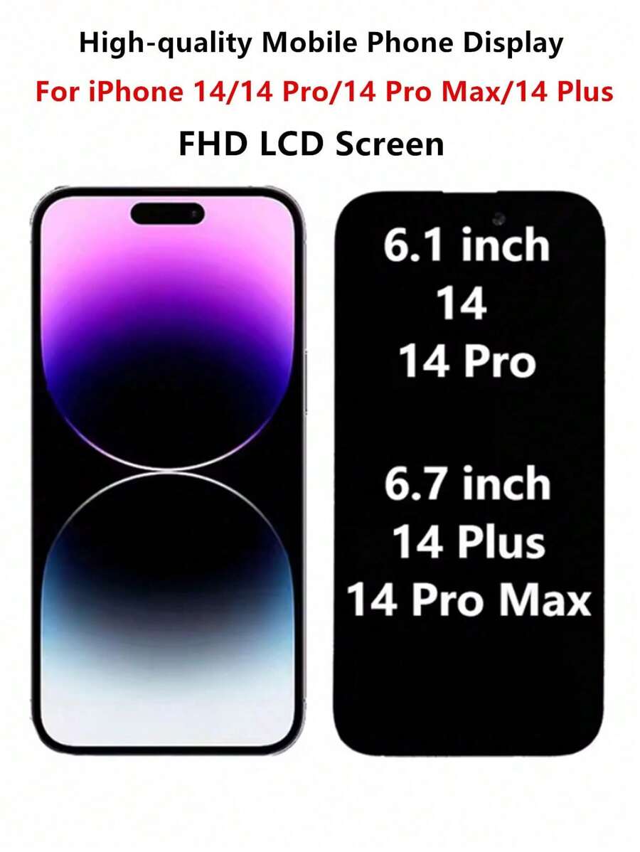 Pantalla LCD de teléfono móvil compatible con iPhone 14 14 Pro Max 14 Plus Ensamble de pantalla táctil LCD compatible con la serie iPhone 14 para reemplazo de pantalla LCD