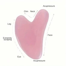 1 pezzo Gua Sha Board, raschietto Gua Sha in resina naturale per massaggi viso, collo, schiena e corpo, massaggiatore per il corpo in resina per la cura della pelle