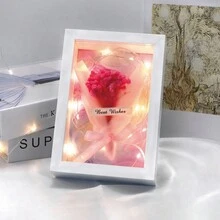Creative Mini DIY Baby Breath Dried Flower Bouquet INS Eternal Flower Picture Frame - Multicolor - View 11