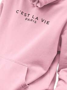 Men Hoodies - 淺粉色 - 查看 1