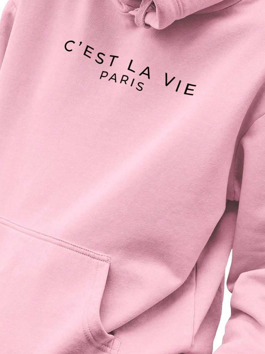 Men Hoodies - 淺粉色 - 查看 1