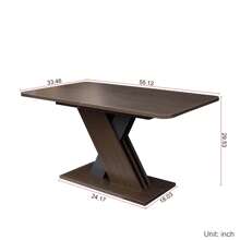 QQD 70" Dining Table, Extendable Dining Table For 4 6, Wooden Kitchen Dining Room Table, Expandable Dinner Table, Modern Extendable Console Table Desk For Home Office Small Space